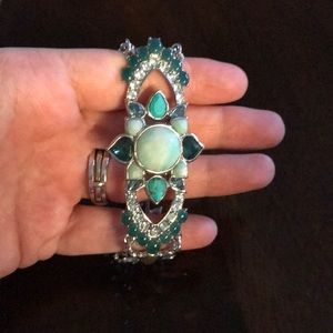 C+I Peacock Plumes Bracelet